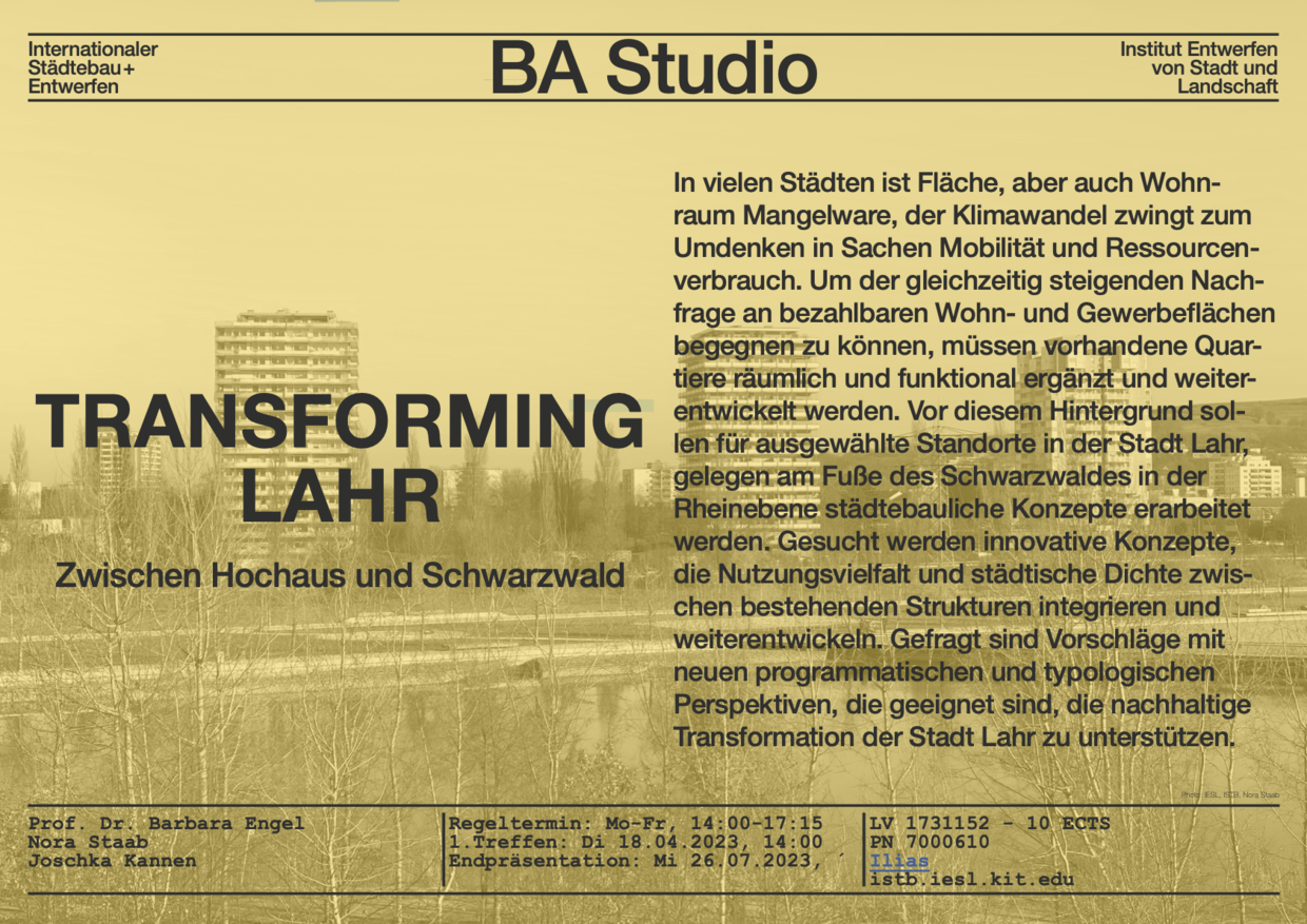 BA Studio: Transforming Lahr