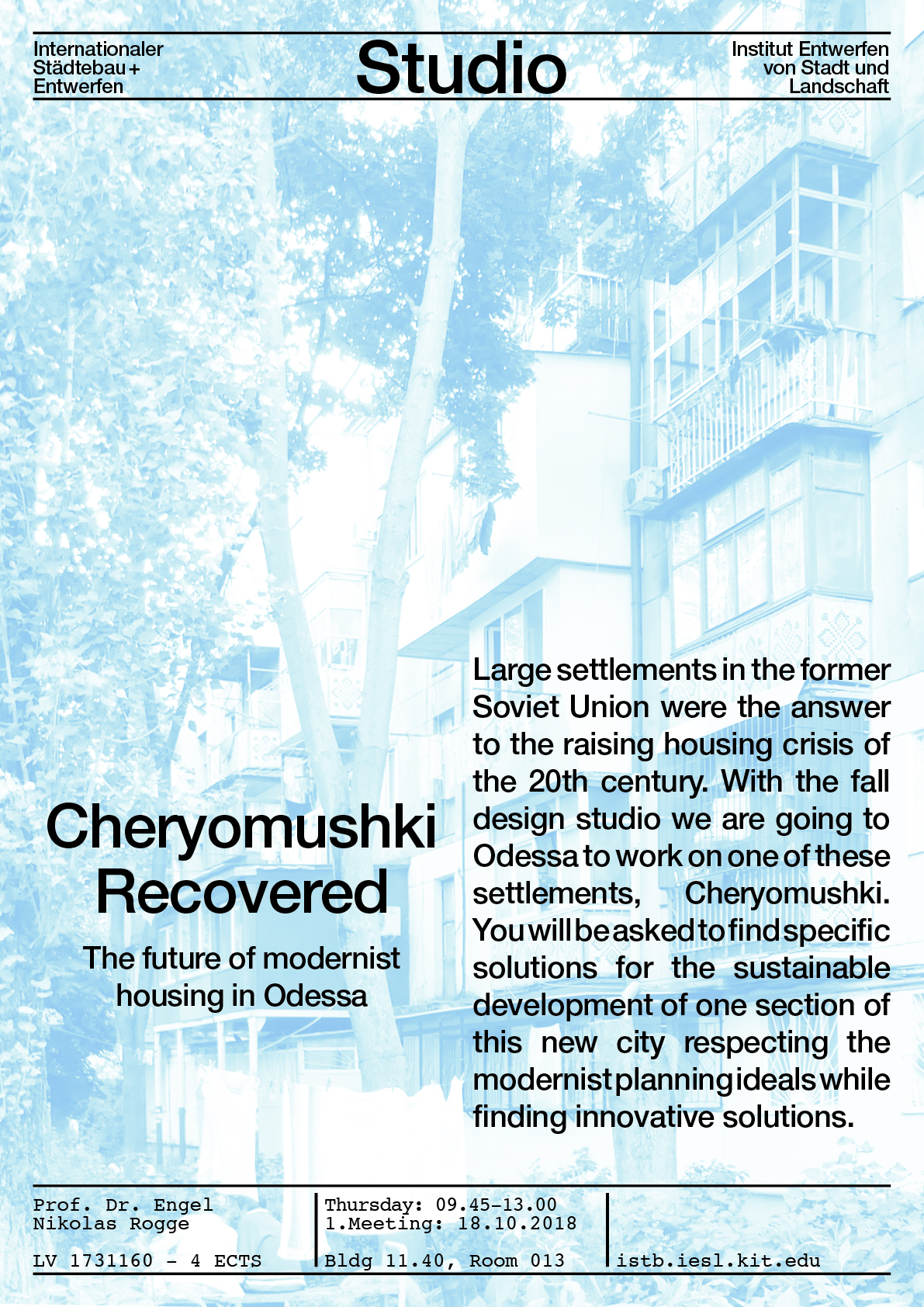 Studio: Cheryomushki Recovered - The future of modernist housing in Odessa